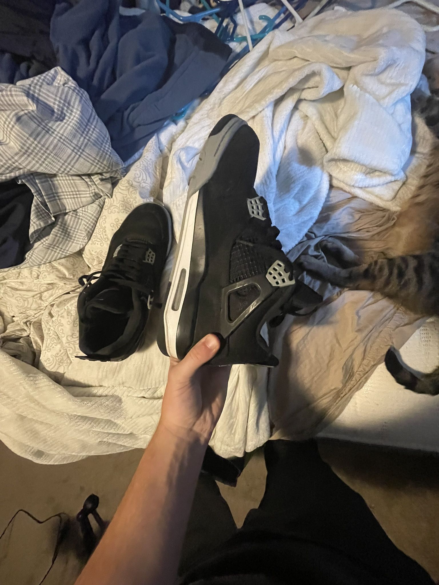 Jordan 4 Black Canvas 