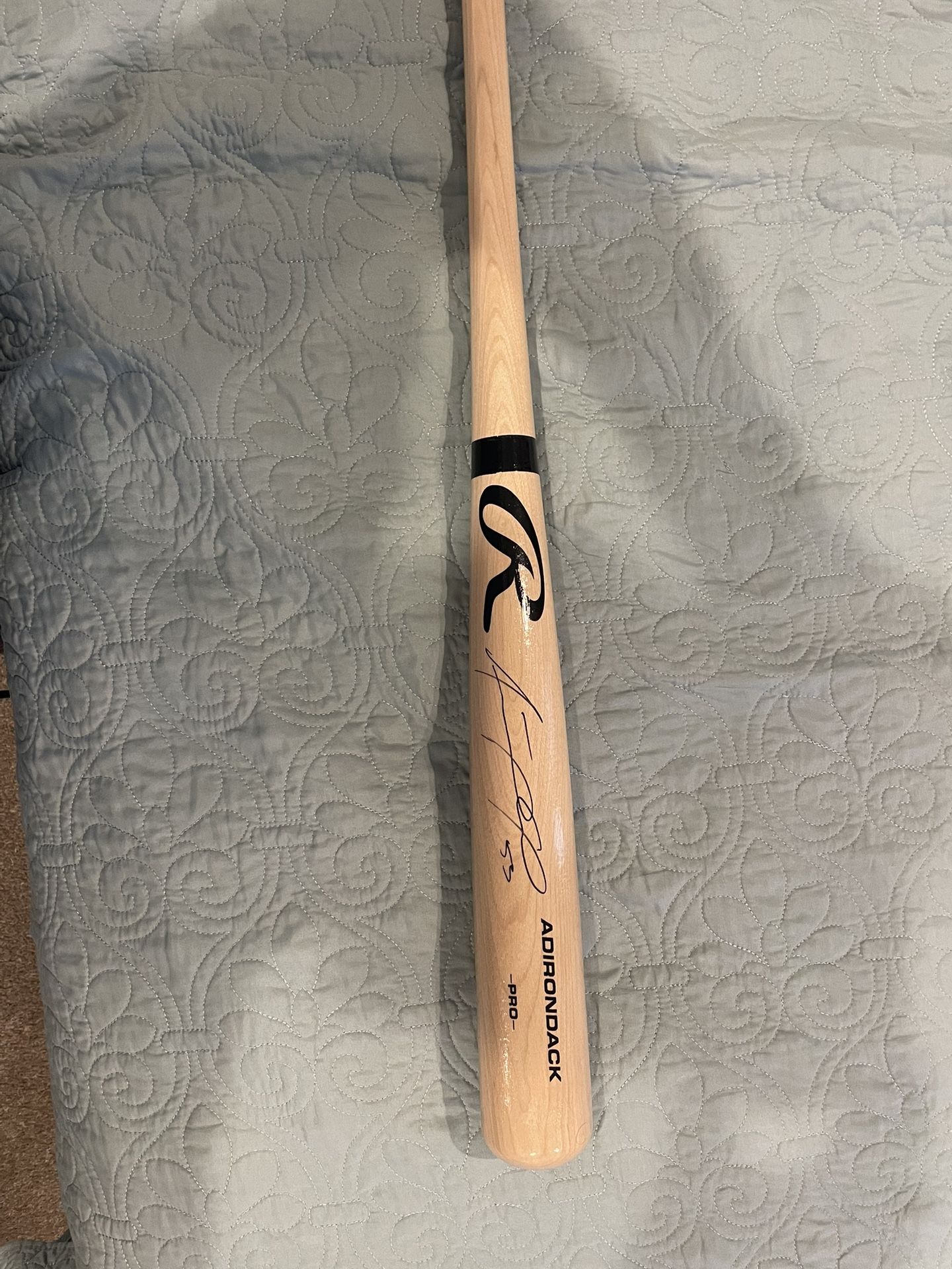  Adolis Garcia Authentic Signed Baseball  Bat