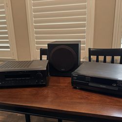 Stereo - receiver, Cd player and subwoofer 