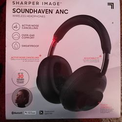 Sharper Image Soundhaven ANC Bluetooth Headphonesu
