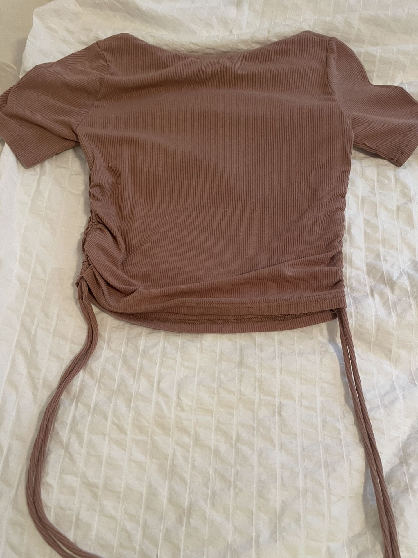 Brown Tie T shirt Size S