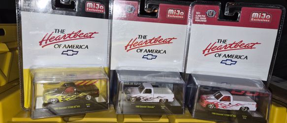 M2 Machines Mijo Exclusive "The Heartbeat of America" Flamed truck Set