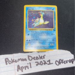 First Edition Holo Lapras