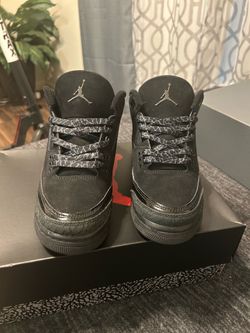 Air Jordan 3 black cat retro GS’ 25’