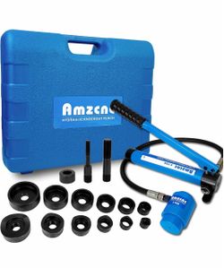 Juego de herramientas con punzón perforador hidráulico para conductos eléctricos KO Kit de herramientas de corte de agujeros 1/2 a 2 pulgadas (8T(1/2"