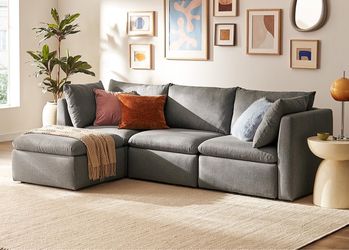 mopio Oversized Modular Sectional Sofa with Fully Removable Covers and Storage, Convertible U, L-Shaped and Sleeper Sectional, Modern Couches with Ott