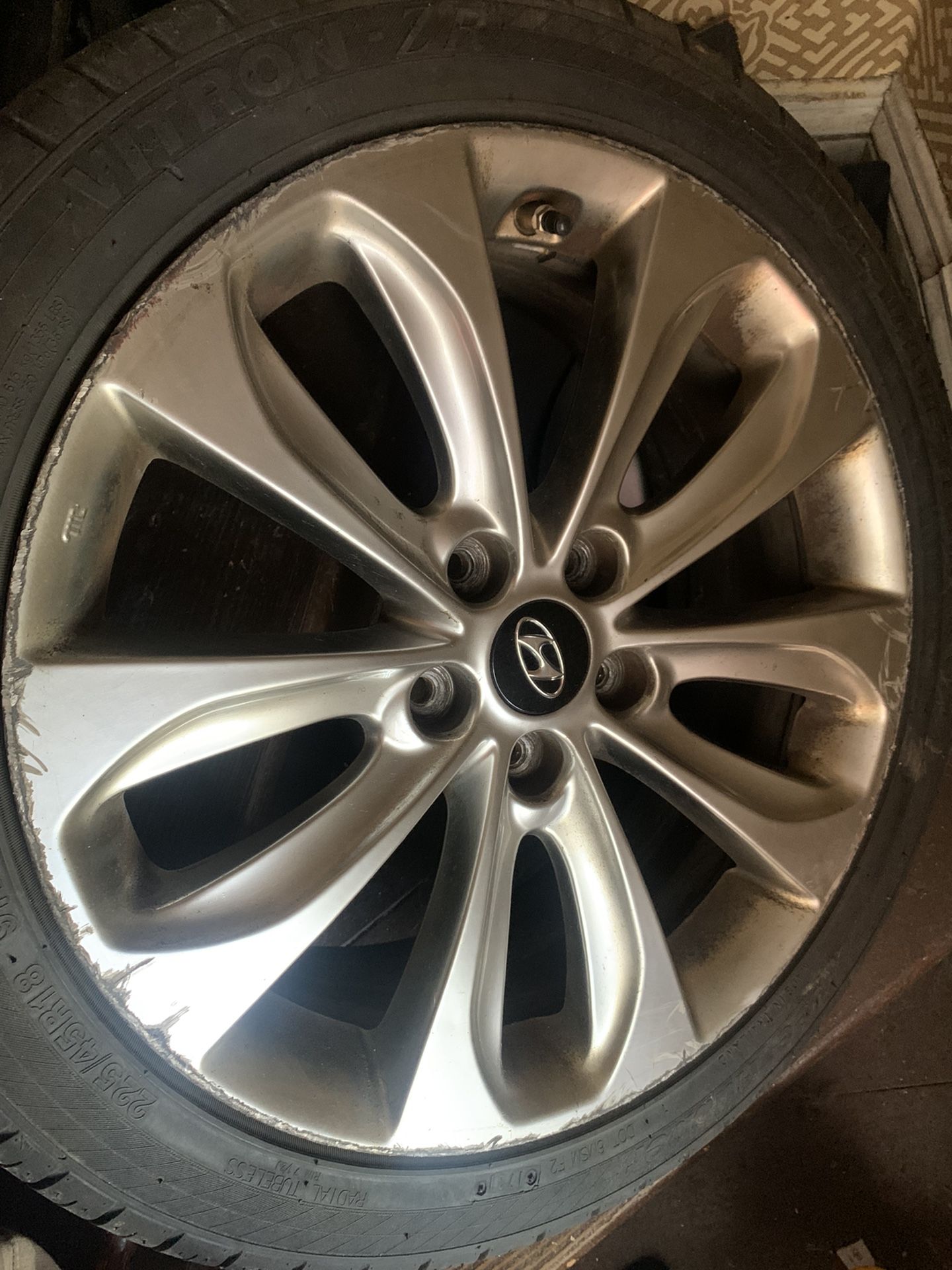 4 Hyundai Sonata Factory Rims With Farley New Tires