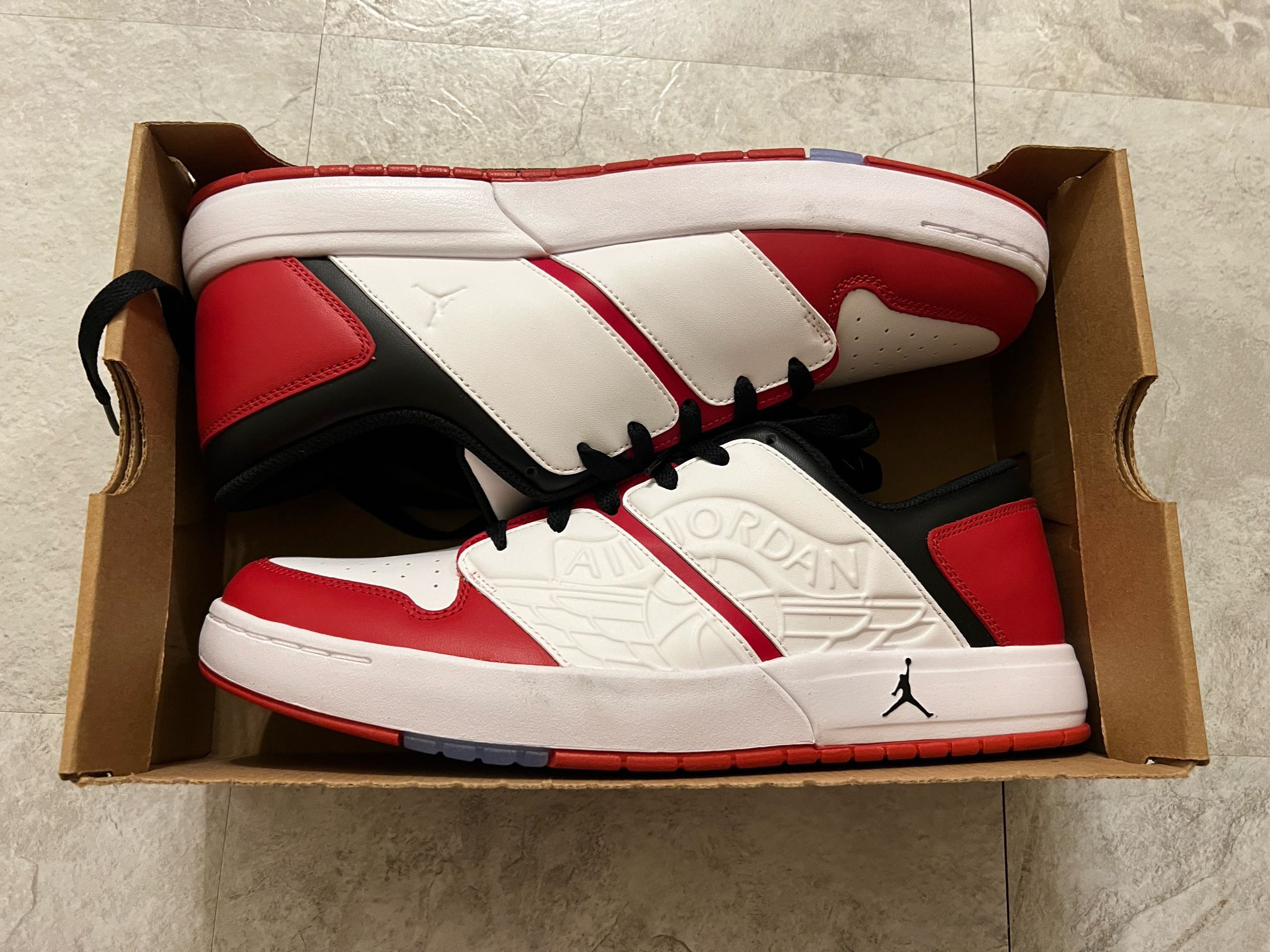 Air Jordan Nu Retro 1 Low Red/White Men’s Sneakers Size 11 DV5141-611
