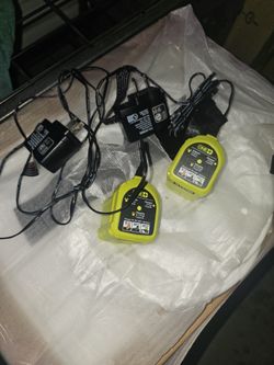 Ryobi 18volt And 40volt Battery Chargers