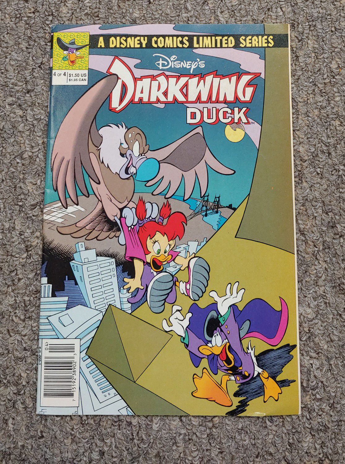Vintage Disney's Daekwing Duck 4 Of 4 Comic