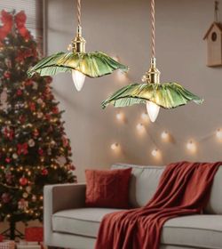 Kulukulu Retro Style Pendant Light, Mid Century Smoked Glass Ceiling Hanging Lamp, Vintage Hand Blown Fixture for Bedroom Dining Room, Kitchen Island