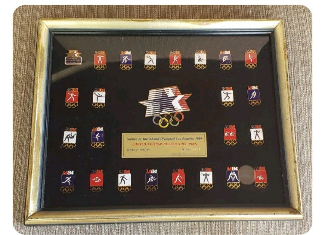 1983/1984 Olympic Pin Set from the 1984 Olympic Games in Los Angeles California