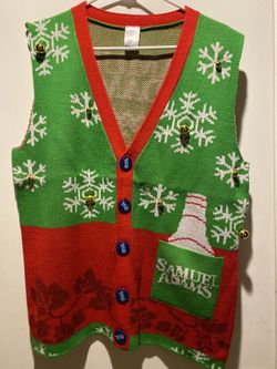 Christmas Sweater Vest - Sam Adams