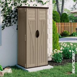 Suncast
2 ft. 8.25 in. X 2 ft. 1.5 in X 6 ft. Resin Vertical Storage Shed