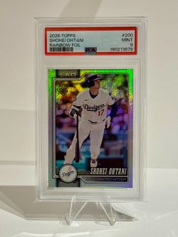 🐐 2026 Topps Shohei Ohtani Rainbow Foil #200 PSA 9 🐐
