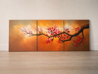 Cherry blossom Wall Art | Split Canvas