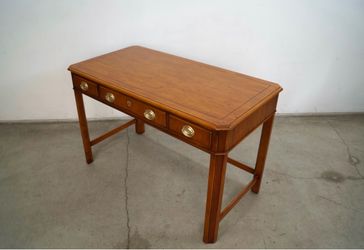 1980’s Burl Wood Writing Desk By Drexel