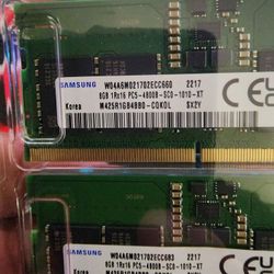 Samsung DDR5 2x8 Gb (16gb) 4800mhz Laptop Ram
