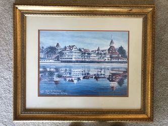 Limited Edition lithograph of Hotel Del Coronado by Sue McNary