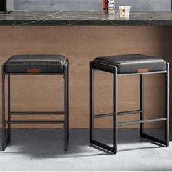 VASAGLE Bar Stools Set of 2