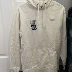 Vans Off white Mens Hoodie with Black Accents