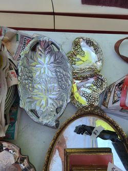 3 silver plated dishes
