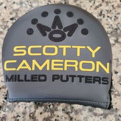 Titleist Scotty Cameron Milled RH Round Mallet Headcover Milled see pics