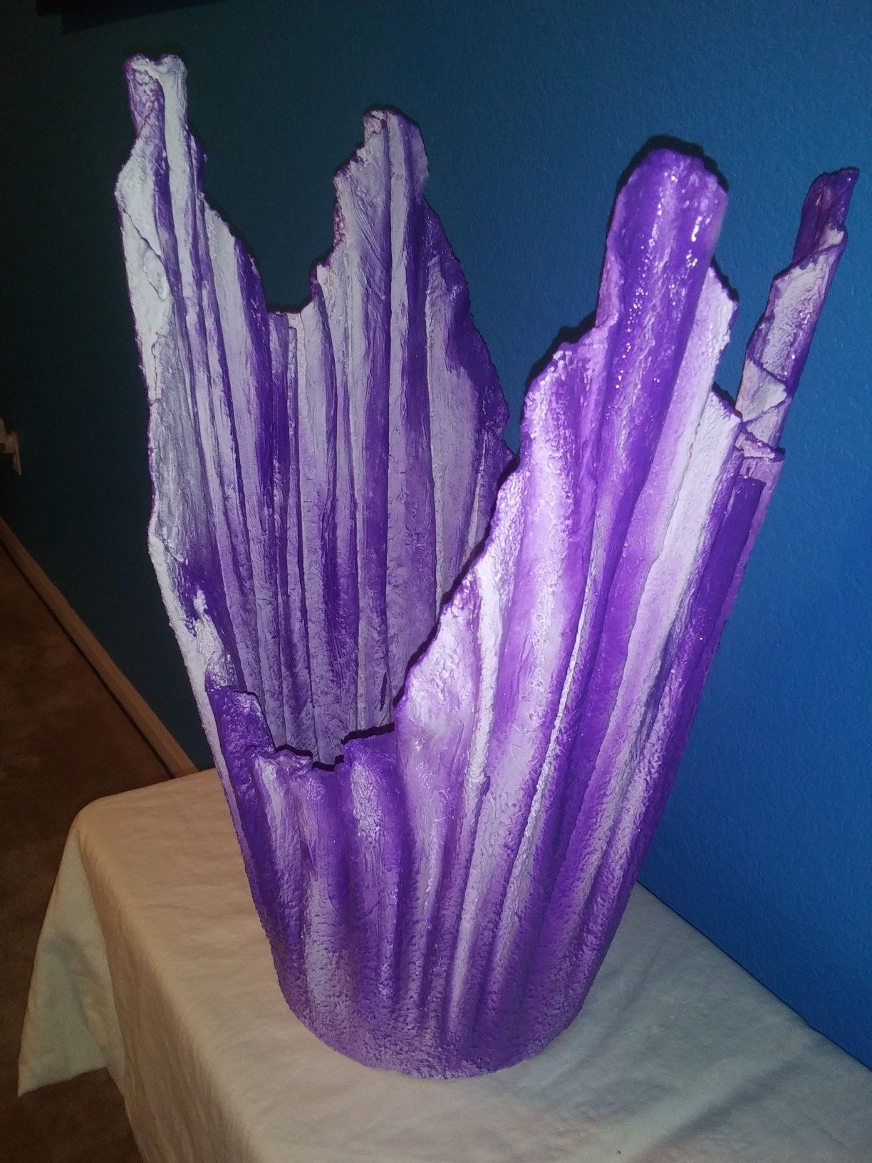 Drape hypertufa planters