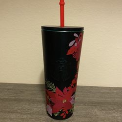 Starbucks Stainless Steel Floral Tumbler