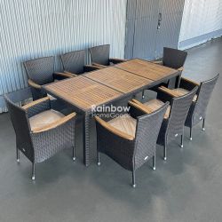 9pc Outdoor Dining Table Set Patio Furniture