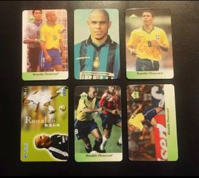 RONALDO NAZARIO DE LIMA 6 CARDS LOT BRAZIL INTER MILAN REAL MADRIL