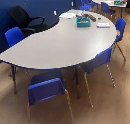 Kidney Table Learning Multipurpose Adjustable