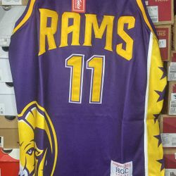 New John Wall Rams High Men's Headgear Classics Embroidered Jersey Size Large 