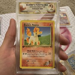 Blaine’s Ponyta First Edition SRG 9 Slab 