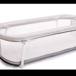 Baby Delight Snuggle Nest Bassinet | Portable Baby Bed | For Infants 0 – 5 Months | Driftwood Grey  Open box item  INVENTORY NUMBER: 102