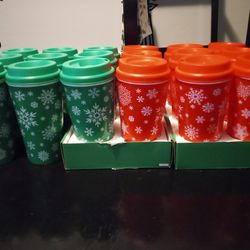 Lot of (18) Holiday Tumblers