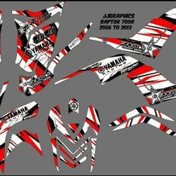 Yamaha Raptor 700r 06 To 2012 Graphic Kit 