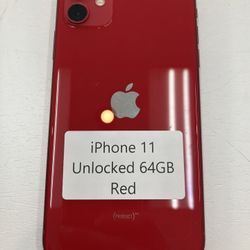 iPhone 11 64GB Red Unlocked
