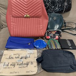 Women’s Handbags & Wallet Lot – Backpacks, Crossbody, Pouches (Great Condition)