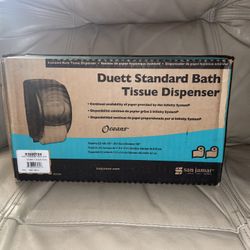 Black Duett Standard Bath Tissue Dispenser New Sealed