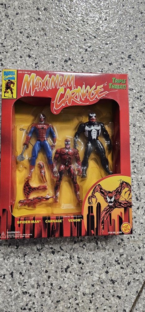 Toy Biz Maximum Carnage Action Figures Box