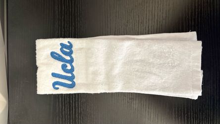 UCLA Embroidered White Towel