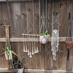 Macrame Plant Hangers And Wall Art For Sale