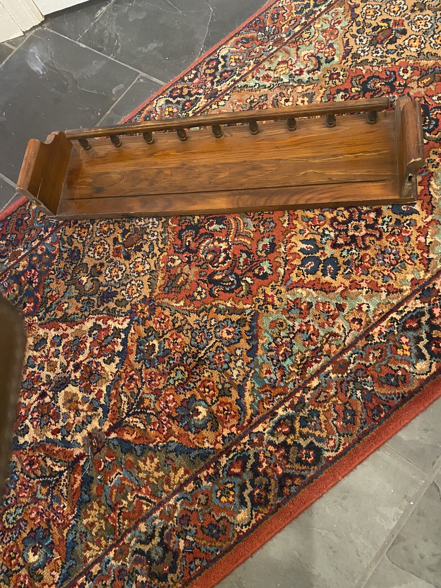 Beautiful Ethan Allen Antique Pine Old Tavern Wood Wall Shelf