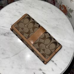 Coach Brown Signature Wallet- Clean & Gently Used