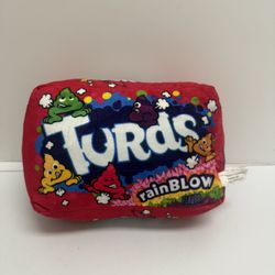 Funny Junk Food Doody Plush Turds Rainblow Poop Parody Nerds Candy 8” clean