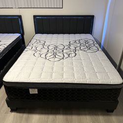 Queen Size Bed frame with led lights & Mattress included.     
New in a box 
Delivery available 

Cama Queen Size Con Luz Led & colchon incluido 
Nuev