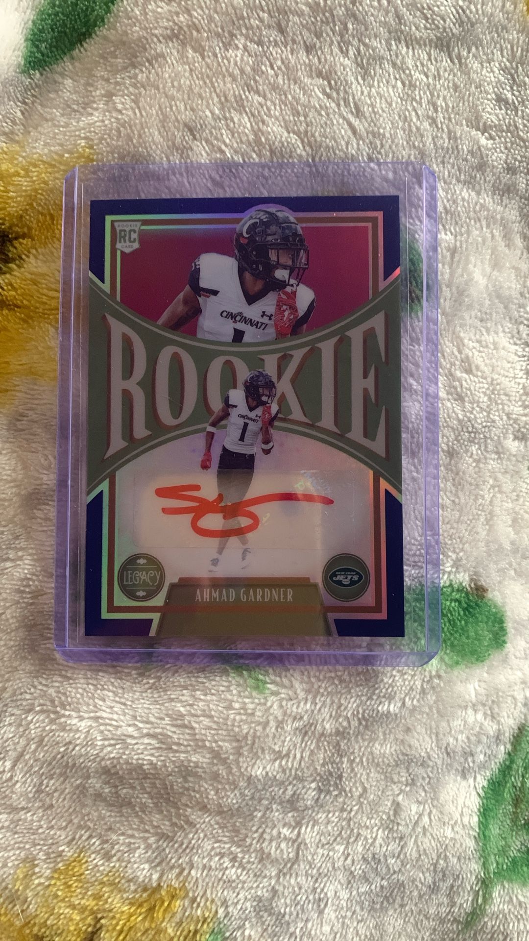 Ahmad Gardner Autographed Nfl Trading Card