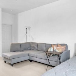 Gray L-shaped Sofa