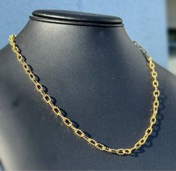 Jewelry 14k yellow gold Ball PaperClip made in Italy 🇮🇹 chain necklace 20.00” 3.20 mm width